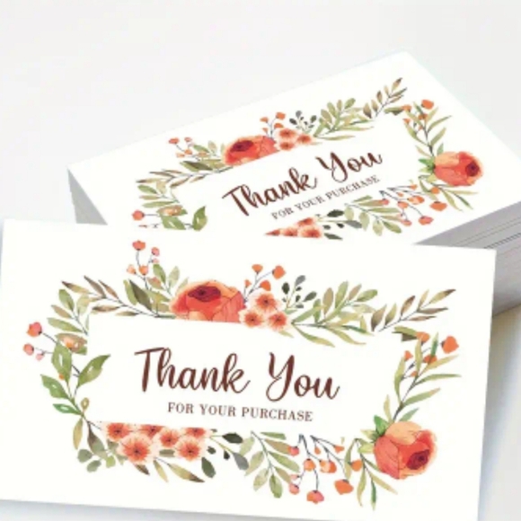 15 thank you floral cards - Picture 4 of 4